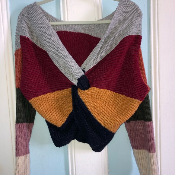 Fashion Nova Sweaters - Cute Multicoloured Off Shoulder Sweater💓